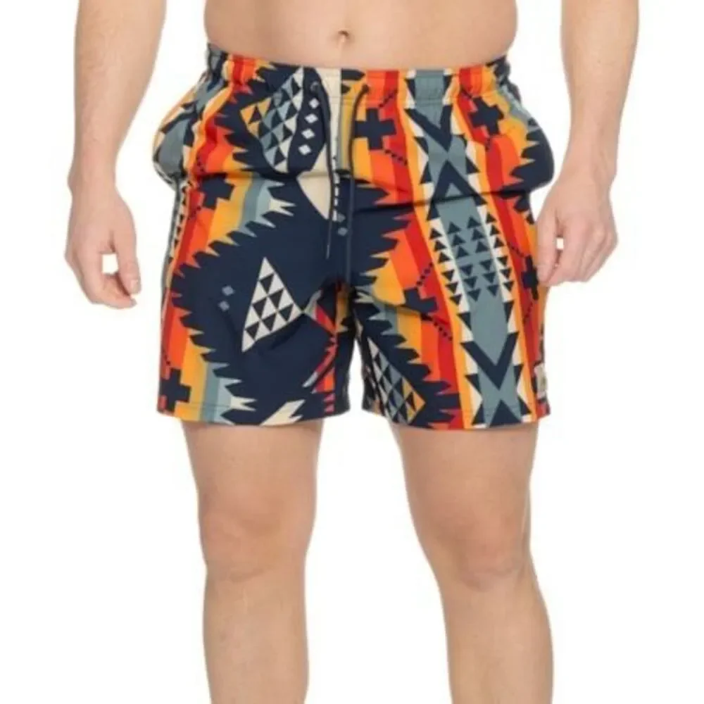 Pendleton Aztec Classic 7” AOP Shoreline Trunk Hydroliner Nehalem Blue Small